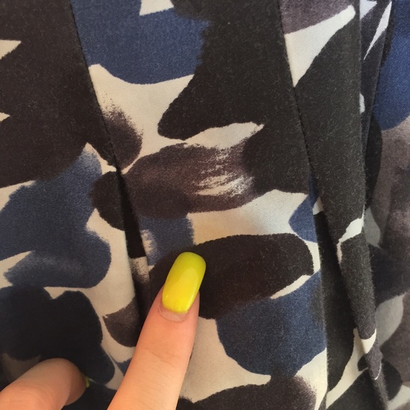 Maeve Anthropologie Blue Pattern Midi A-Line Skirt - Picture 6 of 6